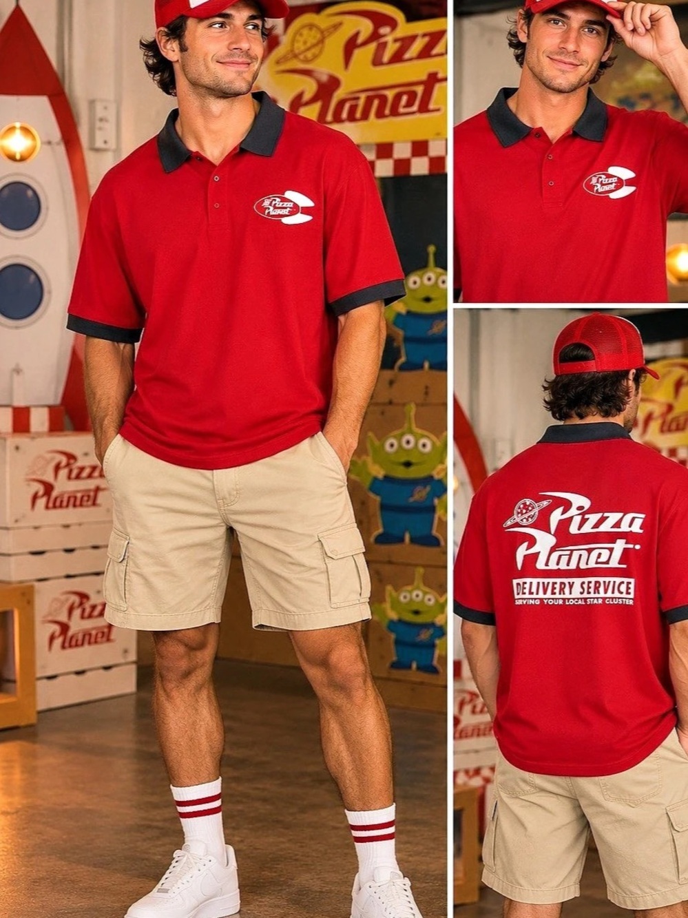 Disney Toy Story Pizza Planet Delivery Polo Shirt